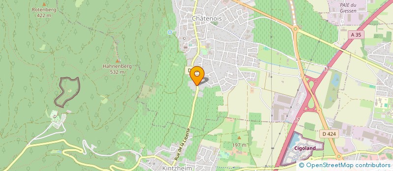 localisation de l'entreprise 2 A.F. CONSEILS  CHATENOIS