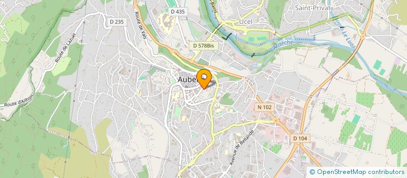 localisation de l'entreprise 2 A GEOMETRES-EXPERTS à AUBENAS