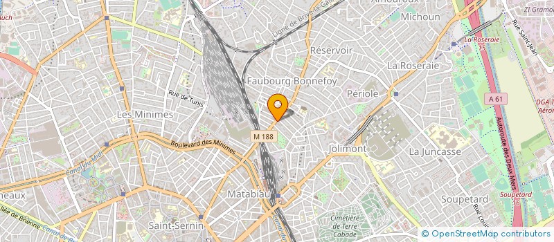 localisation de l'entreprise 2.A.T à TOULOUSE