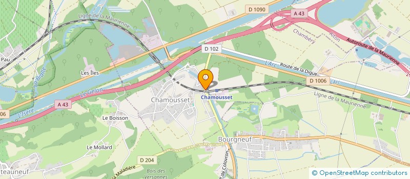 localisation de l'entreprise 2 A TAXI  CHAMOUSSET