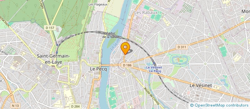 localisation de l'entreprise 2 A V C  LE VESINET