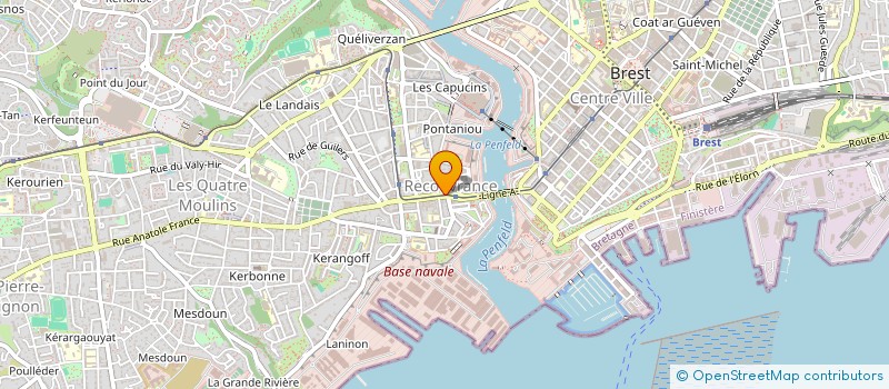 localisation de l'entreprise 2 AB AUDITION à BREST