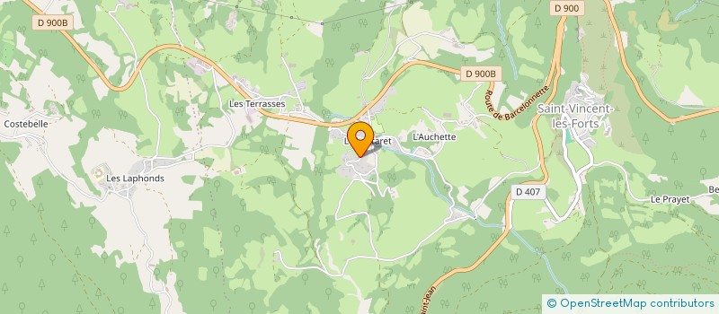 localisation de l'entreprise 2 ALPES CONSEILS AUX ENTREPRISES  UBAYE-SERRE-PONCON