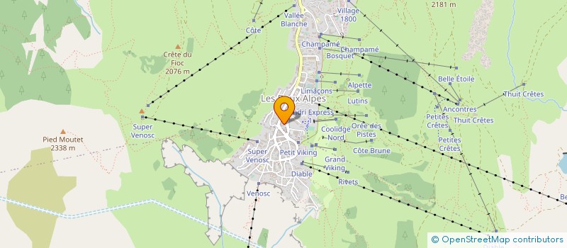 localisation de l'entreprise 2 ALPES PLOMBERIE CHAUFFAGE  LES DEUX ALPES