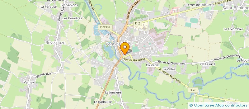 localisation de l'entreprise 2 AMIS - ASSOCIATION D'AIDE EN FAVEUR DES MALADES ET CONTRE L'INEGALITE SOCIALE à PONT-DE-VAUX