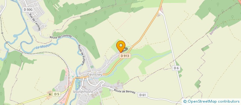 localisation de l'entreprise 2 APS  CEINTREY