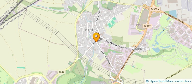 localisation de l'entreprise 2 ARTS AMENAGEMENT AGENCEMENT RENOVATION TRAVAUX SPECIALISES  LE THILLAY