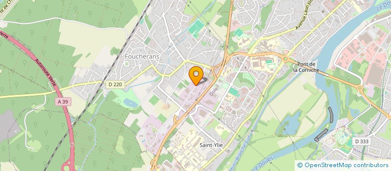 localisation de l'entreprise 2 B  BESANCON