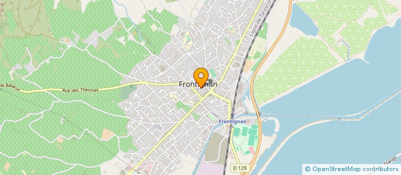 localisation de l'entreprise 2 B à FRONTIGNAN