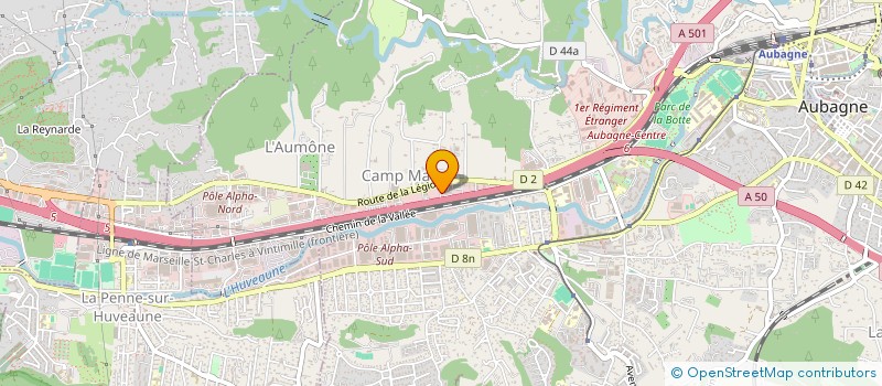 localisation de l'entreprise 2 B à AUBAGNE