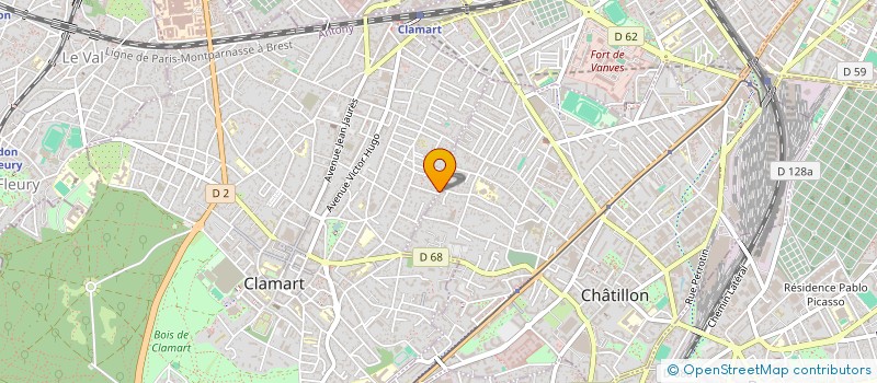 localisation de l'entreprise 2 B  CLAMART