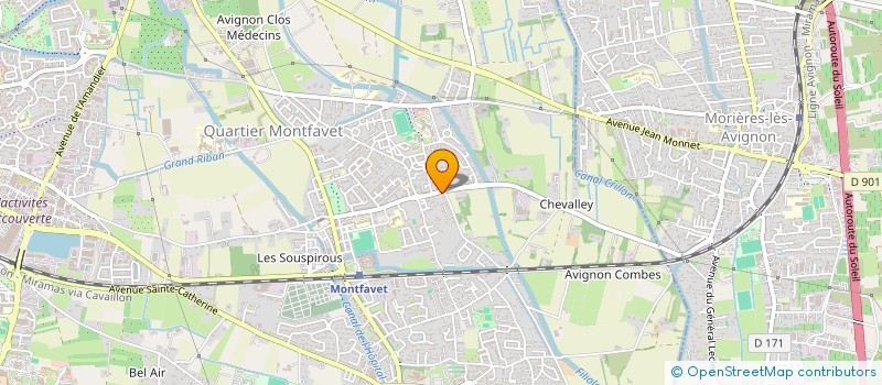 localisation de l'entreprise 2 B  AVIGNON