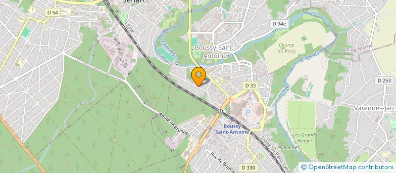 localisation de l'entreprise 2 B  BOUSSY-SAINT-ANTOINE