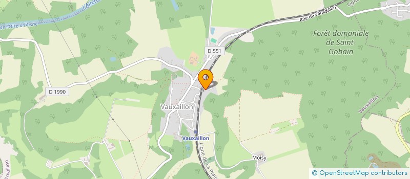 localisation de l'entreprise 2 B CHAUFFAGE  VAUXAILLON