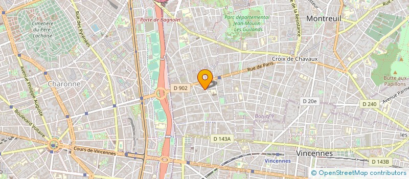 localisation de l'entreprise 2 B CONSULTANTS à MONTREUIL