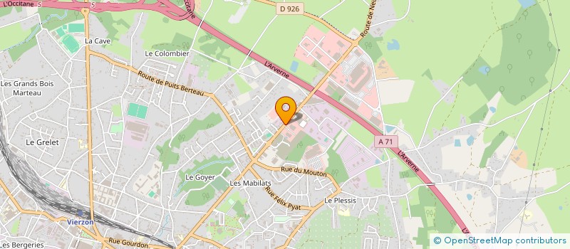 localisation de l'entreprise 2 B I à VIERZON