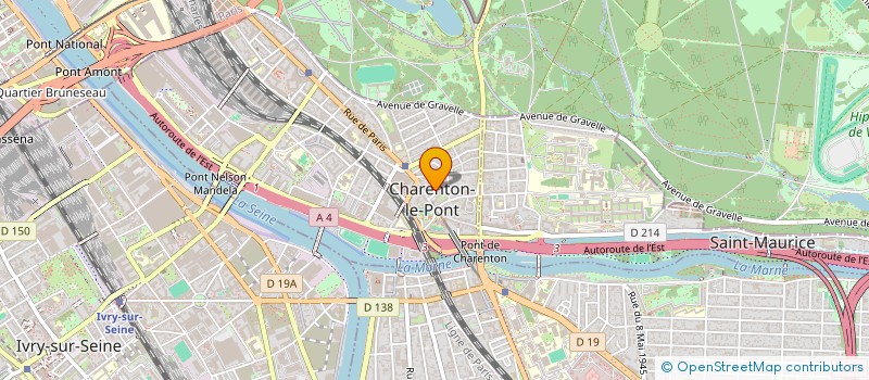 localisation de l'entreprise 2 B IMMOBILIER  CHARENTON-LE-PONT