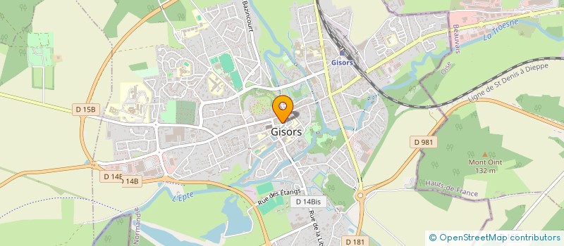 localisation de l'entreprise 2 B IMMOBILIER à GISORS