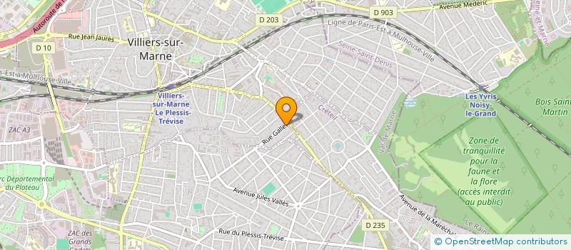 localisation de l'entreprise 2 B M  VILLIERS-SUR-MARNE