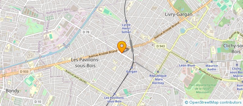 localisation de l'entreprise 2 B TAXI à LES PAVILLONS-SOUS-BOIS
