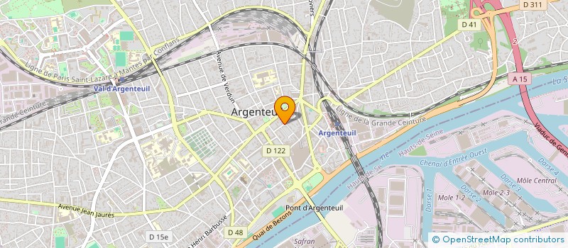 localisation de l'entreprise 2 BAT  ARGENTEUIL