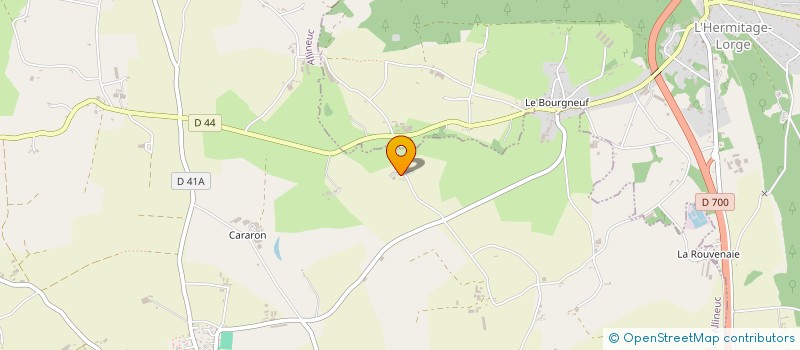 localisation de l'entreprise 2 BREIZHEK EN RAID  ALLINEUC