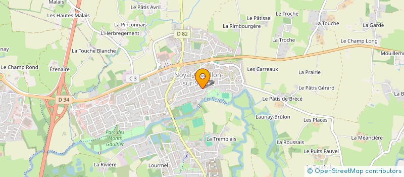 localisation de l'entreprise 2 BT CONCEPT à NOYAL-CHATILLON-SUR-SEICHE