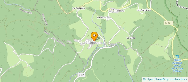 localisation de l'entreprise 2 C  LA CHAMBONIE