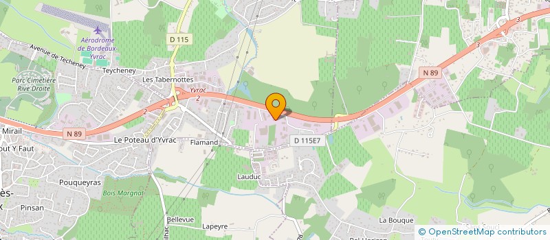 localisation de l'entreprise 2 C A  YVRAC