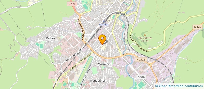 localisation de l'entreprise 2 C CREATIONS à AURILLAC