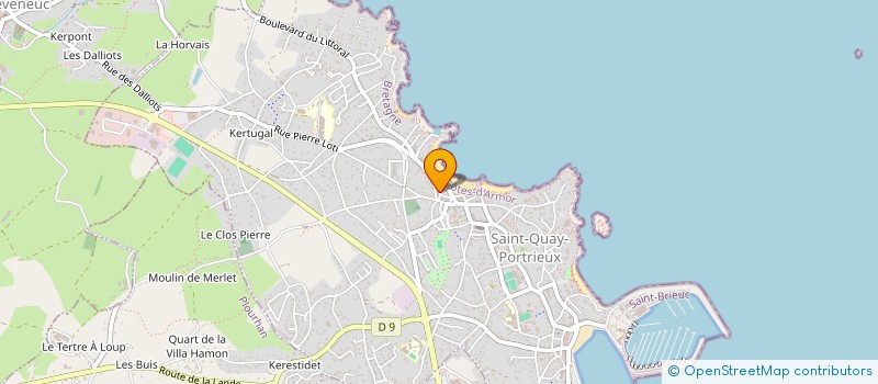 localisation de l'entreprise 2 C DV ORGANISATION  SAINT-QUAY-PORTRIEUX