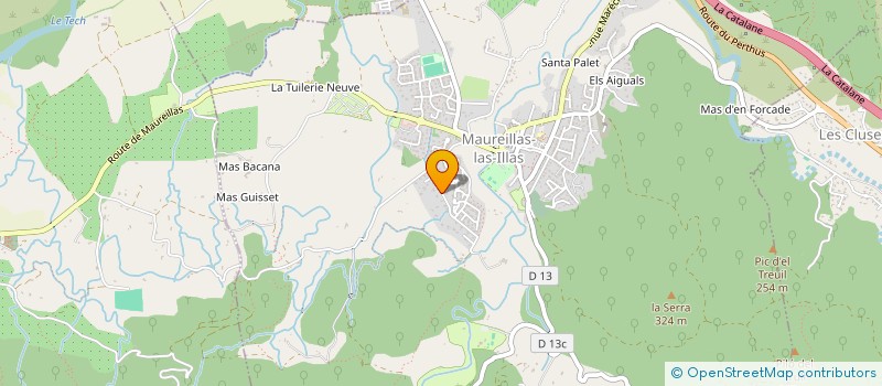 localisation de l'entreprise 2 C EL  MAUREILLAS-LAS-ILLAS