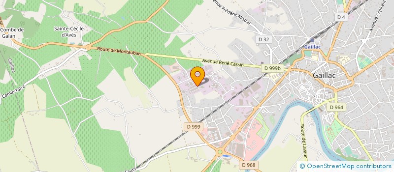 localisation de l'entreprise 2.C MIROITERIE  GAILLAC