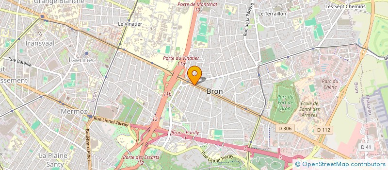 localisation de l'entreprise 2 C PARTENAIRES  BRON