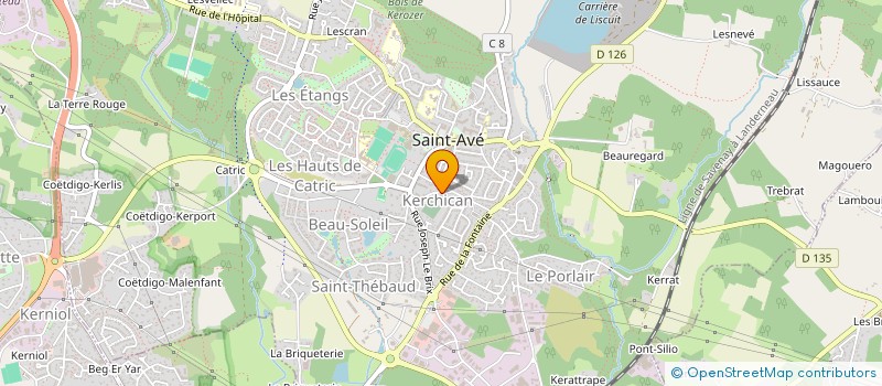 localisation de l'entreprise 2.C.S.B. à SAINT-AVE