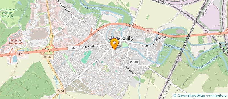 localisation de l'entreprise 2 C SERVICES ET RENOVATION  PRECY-SUR-MARNE