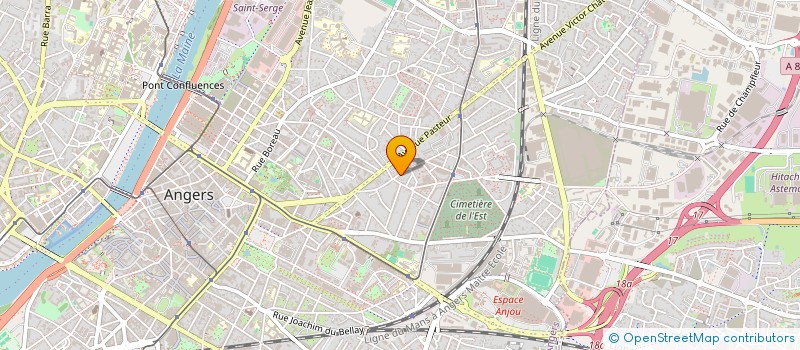 localisation de l'entreprise 2 CABREROLLES à ANGERS