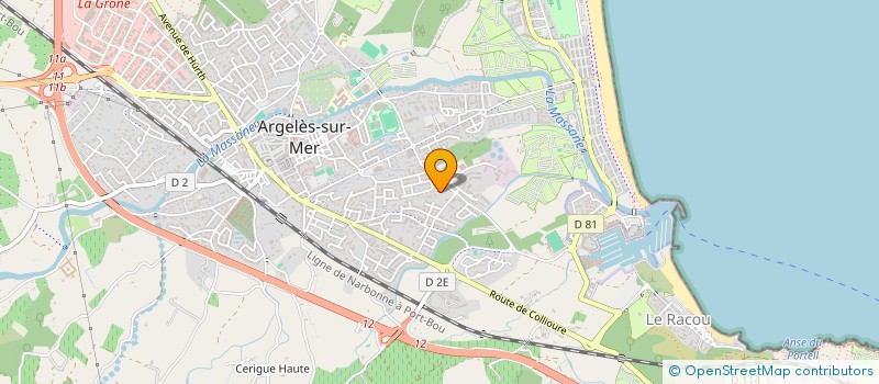 localisation de l'entreprise 2 CHARLEMAGNE  ARGELES-SUR-MER