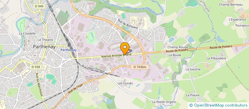 localisation de l'entreprise 2 CLOVIS  PARTHENAY