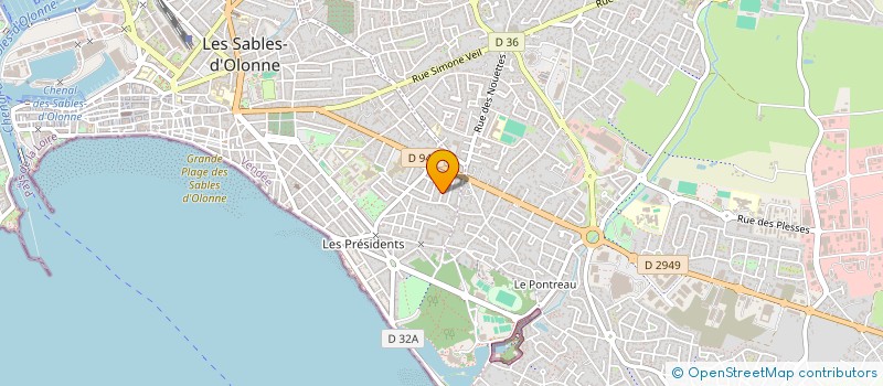 localisation de l'entreprise 2 COPINES à LES SABLES D'OLONNE
