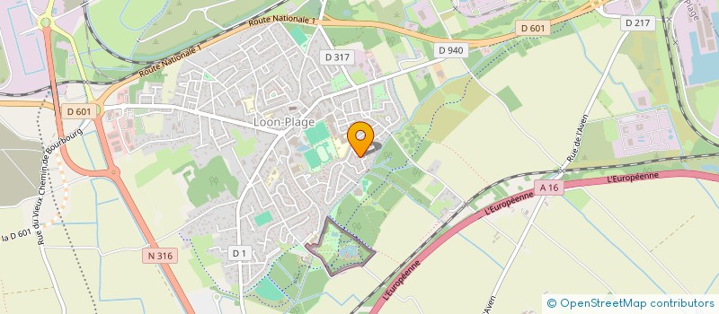 localisation de l'entreprise 2 CV CLUB DES FLANDRES  LOON-PLAGE
