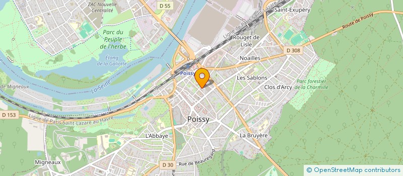 localisation de l'entreprise 2 D à POISSY