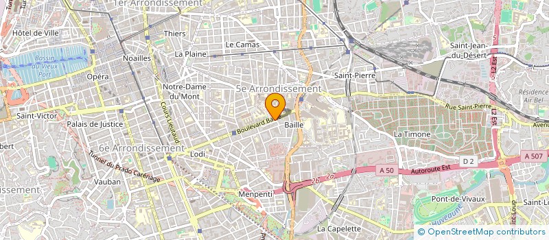 localisation de l'entreprise 2.D.COM à MARSEILLE