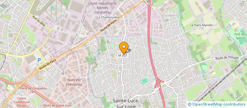 localisation de l'entreprise 2 D.G.N. FRADIN  SAINTE-LUCE-SUR-LOIRE