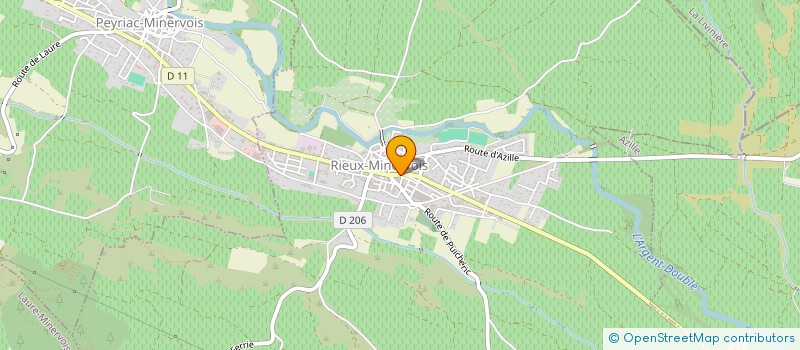 localisation de l'entreprise 2 D IMMOBILIER à RIEUX-MINERVOIS