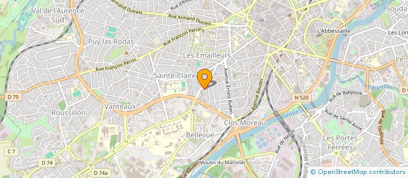 localisation de l'entreprise 2 D INVEST à LIMOGES