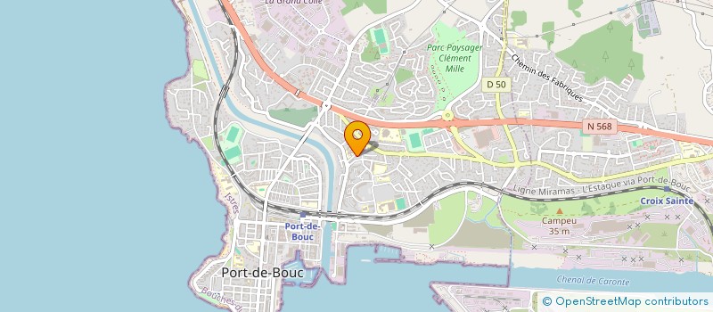 localisation de l'entreprise 2'DANSE  PORT-DE-BOUC