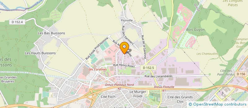 localisation de l'entreprise 2 F D à DREUX
