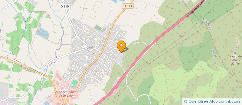 localisation de l'entreprise 2 FC  GIGEAN