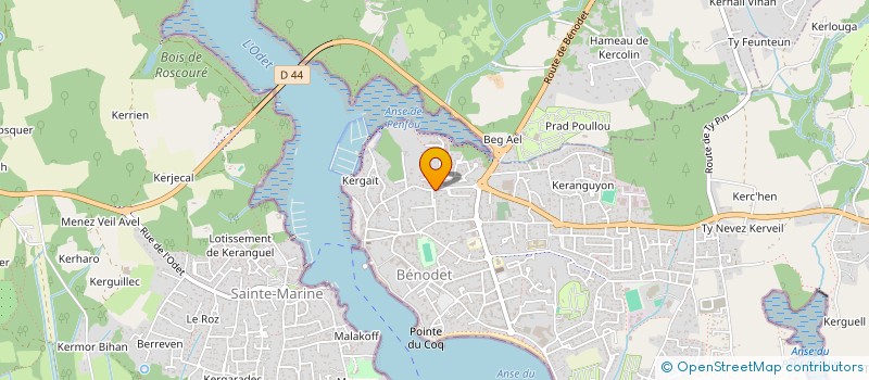 localisation de l'entreprise 2 FOODLOVER  BENODET